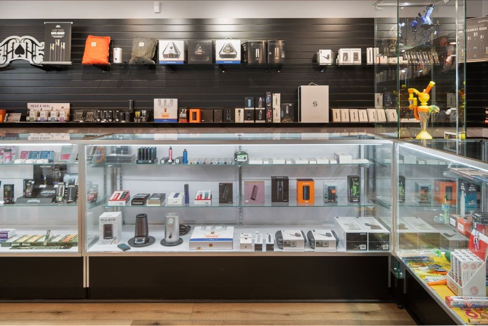 Vape batteries and hardware at Dryden Dispensary